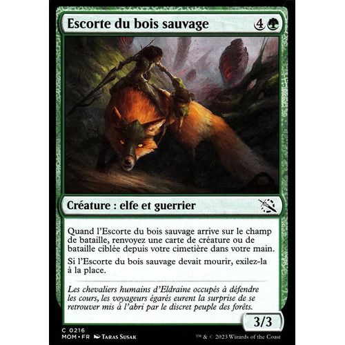 Escorte Du Bois Sauvage - Magic - L' Invasion Des Machines - C - 216