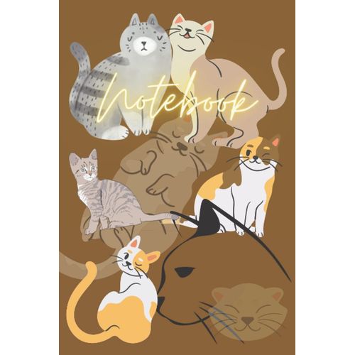 Notebook: Cat Styled Blank Lined Notebook