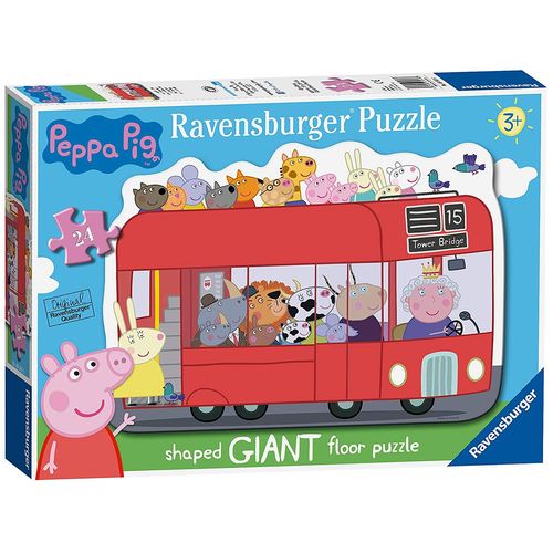 Ravensburger Peppa Pig London Bus, 24 Pièces