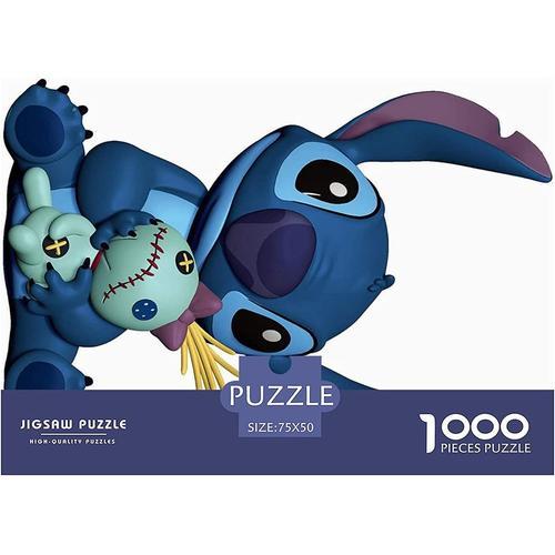 Stitch Puzzle De 1000 Pièces pour Adultes Enfants, Cartoon Animation  Characters, Casse-tête De 1000 Pièces Jeux Éducatifs Puzzle De Décoration  Intérieure 1000pcs (75x50cm)