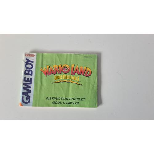 Notice / Manuel Original Du Jeu Gameboy Nintendo Super Mario Land 3 - Warioland