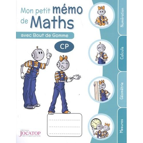 Mon Petit Mémo De Maths Avec Bout De Gomme Cp