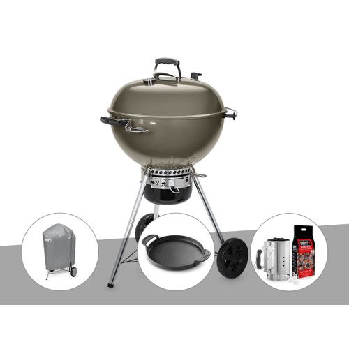 Barbecue ? charbon Weber Master-Touch GBS C-5750 57 cm Smoke Grey avec housse, plancha et kit allumage
