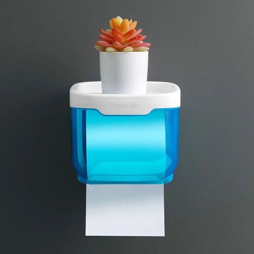 Étagère Murale Étanche Pour Papier Toilette,Tube De Rouleau De Papier,Boîte De Rangement T1,Fournitures D'nik - Type Blue-S