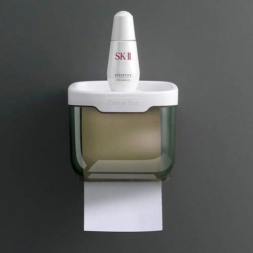 Étagère Murale Étanche Pour Papier Toilette,Tube De Rouleau De Papier,Boîte De Rangement T1,Fournitures D'nik - Type Black-S