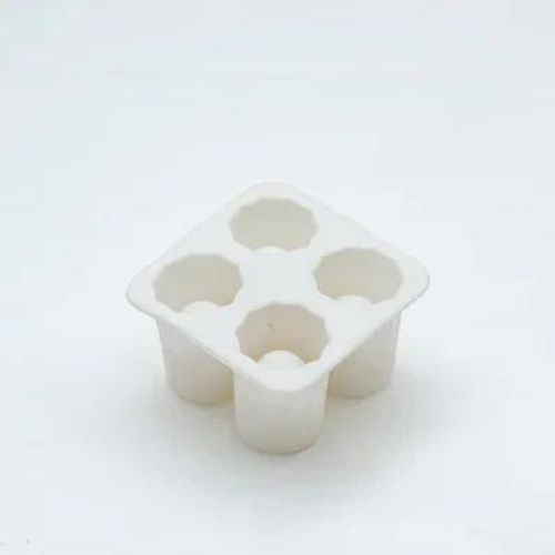 Moule À Glaçons En Silicone En Forme De 4 Tasses,Moule À Glaçons En Verre À Liqueur,Bar D'été,Fête,Bière,Cocktail,Outils Pour Boire Froid - Type Ivoire