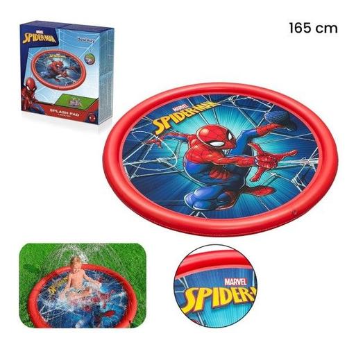 Trade Shop - Tapis De Piscine Gonflable Avec Fontaine Spider-Man 165cm 98792