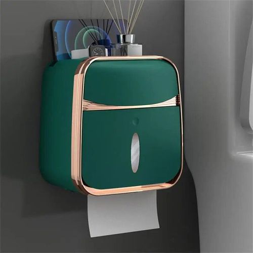 Boîte À Papier Hygiénique Murale Créative,Tube De Rouleau D'escalier Étanche,Boîte De Rangement De Papier Toilette,Étagère,Accessoires Ménagers - Type Style C #E