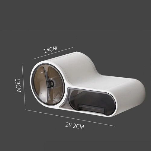 Boîte À Mouchoirs Murale Étanche T1,Étagère De Rangement Pour Rouleau De Papier Toilette,Accessoire Hoaccessory - Type White