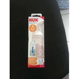 Nuk biberon fc+ tc silicone 0-6m m mixte 300ml