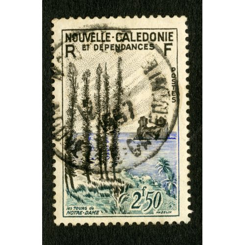 Timbre Oblitéré Nouvelle-Calédonie Et Dépendances, Les Tours De Notre-Dame, 2f50, Mazelinpostes, Rf