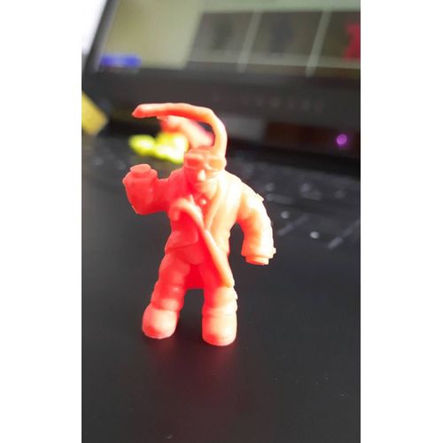 Monster In My Pocket, Jouet De La Série 1 L'homme Invisible, Figurine Vintage Des Années 1990. Matière Plastique, Couleur Orange Fluo. 