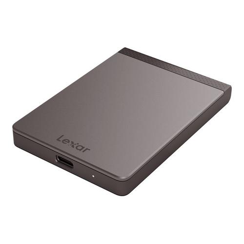 Lexar SL200 - SSD - chiffré - 1 To - externe (portable) - USB 3.1 (USB-C connecteur) - AES 256 bits - gris