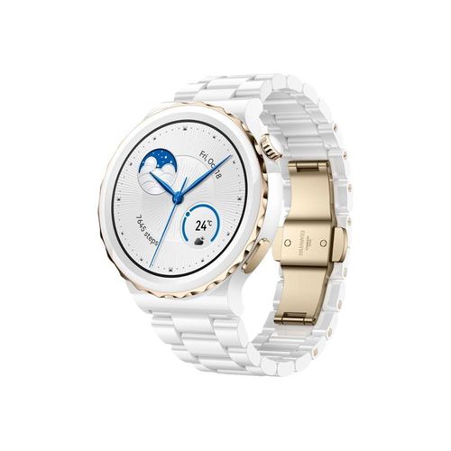 Huawei Watch Gt 3 Pro - 43 Mm - Céramique Blanche - Montre Intelligente Avec Bracelet - Céramique - Blanc - Taille Du Poignet : 130-190 Mm - Affichage 1.32" - Nfc, Bluetooth - 50 G