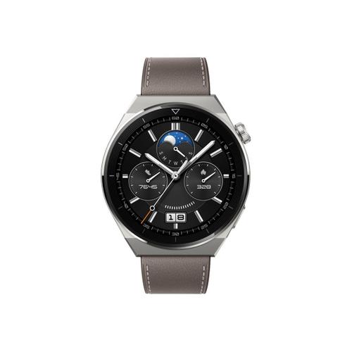 Huawei Watch Gt 3 Pro - 46 Mm - Titane - Montre Intelligente Avec Bracelet - Taille Du Poignet : 140-210 Mm - Affichage 1.43" - Nfc, Bluetooth - 54 G