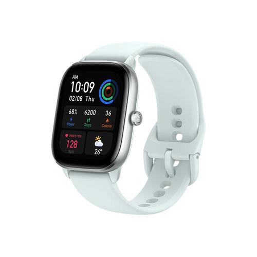 Amazfit Gts 4 Mini - Alliage D'aluminium - Montre Intelligente Avec Bracelet - Silicone - Bleu Menthe - Taille Du Poignet : 135-190 Mm - Affichage 1.65" - Bluetooth - 19 G