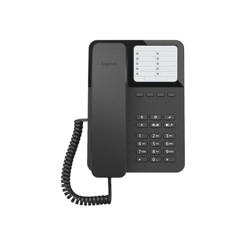 Gigaset Desk 400 - Téléphone filaire - noir