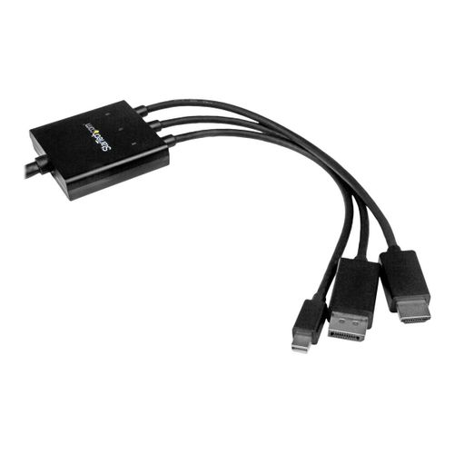 StarTech.com Câble adaptateur HDMI, DisplayPort ou Mini DisplayPort vers HDMI de 2 m - Convertisseur HDMI, DP, Mini DP vers HDMI - Noir - Adaptateur vidéo - HDMI, DisplayPort, Mini DisplayPort...