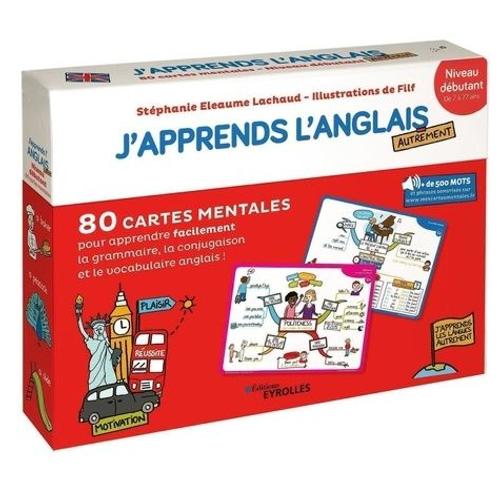 J'apprends L'anglais Autrement - Niveau Débutant - 80 Cartes Mentales Pour Apprendre Facilement Le Vocabulaire