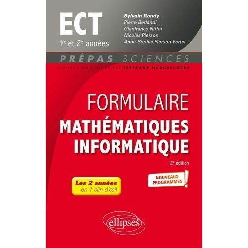 Formulaire Mathématiques Informatique Ect 1re Et 2e Années