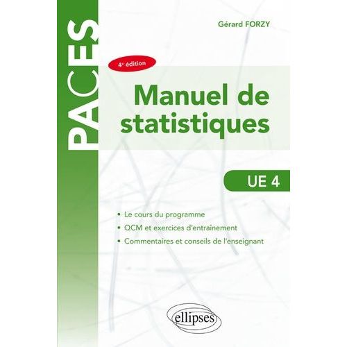 Manuel De Statistiques Avec Exercices Et Qcm Corrigés Ue 4