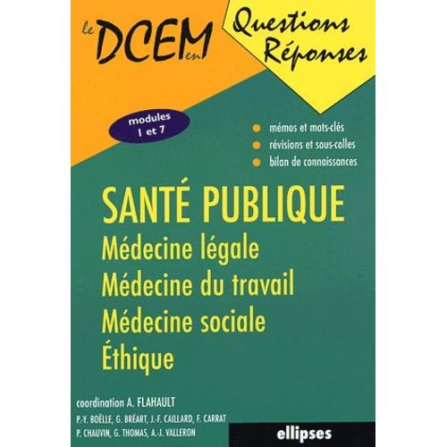 Santé Publique - Médecine Légale, Médecine Du Travail, Médecine Sociale, Éthique