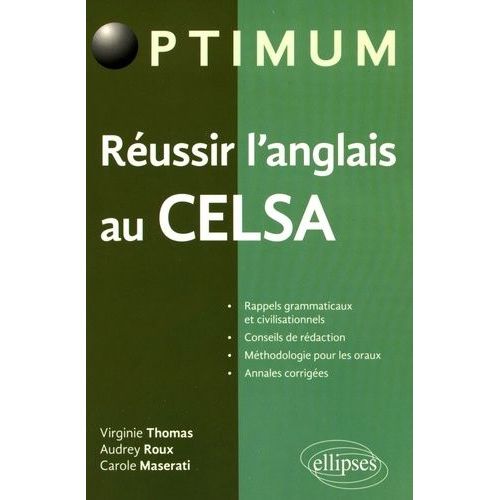 Réussir L'anglais Au Celsa