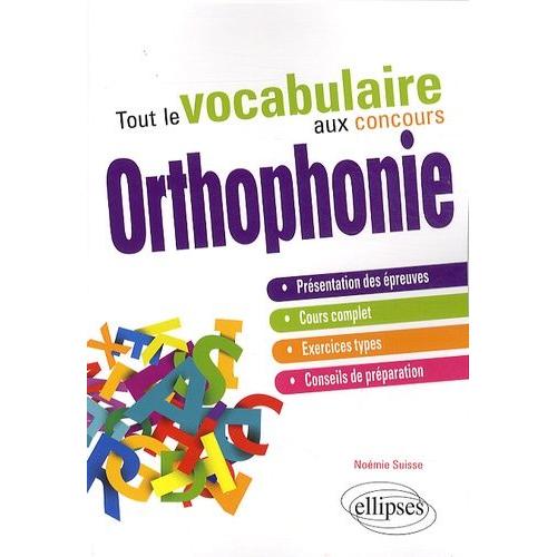 Tout Le Vocabulaire Aux Concours D'orthophonie