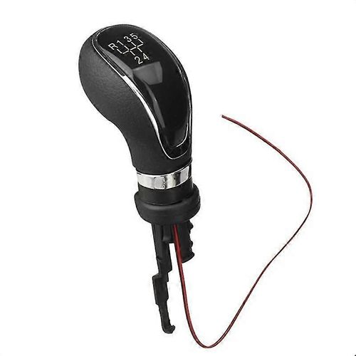 5 Speed Gear Shift Knob Leather Shifter Lever Handle Stick With Led Backlight For Excelle Gt/ Opel