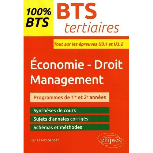Economie-Droit Management Bts Tertiaires