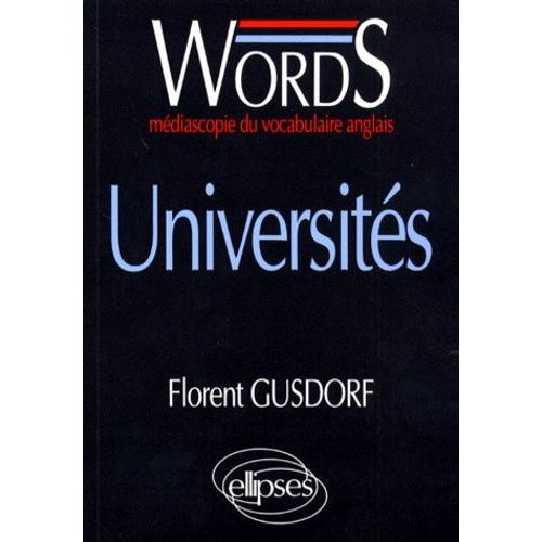 Words Universites - Médiascopie Du Vocabulaire Anglais