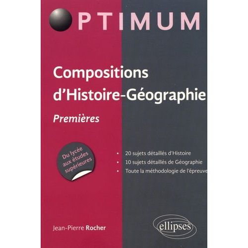 Compositions D'histoire-Géographie Premières