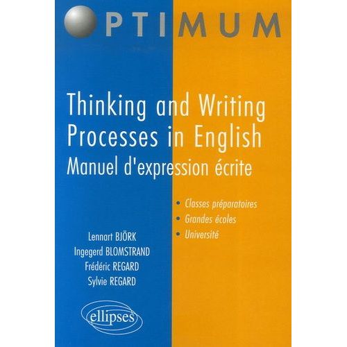 Thinking And Writing Processes In English - Manuel D'expression Écrite