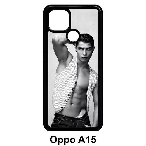 Coque Oppo A15 - Cr7 Cristiano Ronaldo Body Beau Gosse - Noir