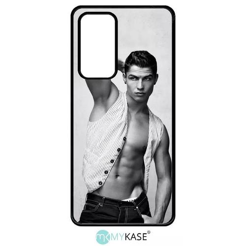 Coque Huawei P40 - Cr7 Cristiano Ronaldo Body Beau Gosse - Noir