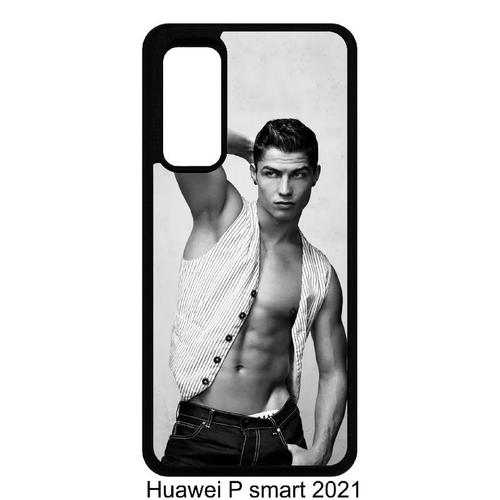 Coque Huawei P Smart 2021 - Cr7 Cristiano Ronaldo Body Beau Gosse - Noir