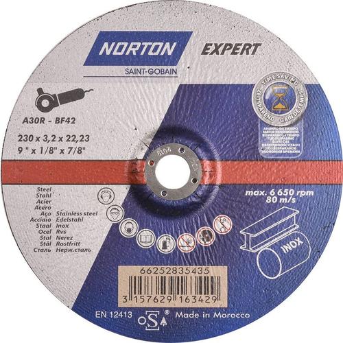 Disque à tronçonner Norton Expert acier/inox 230x22,3x3,2mm