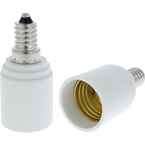 Adaptateur de douille E14 à E27 60W blanc