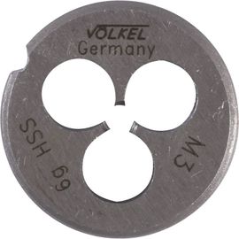 Filière ronde métrique Volkel HSS M3x0,50mm