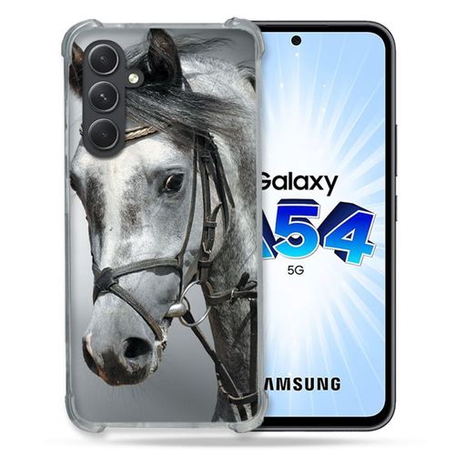 Coque Renforcée Pour Samsung Galaxy A54 5g Animal Cheval Blanc