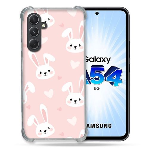Coque Renforcée Pour Samsung Galaxy A54 5g Animal Lapin Rose