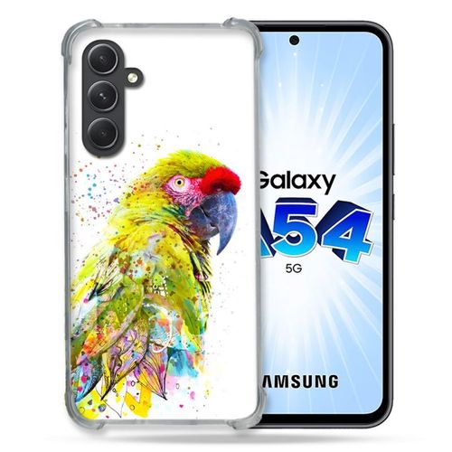 Coque Renforcée Pour Samsung Galaxy A54 5g Animal Perroquet Jaune