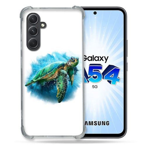 Coque Renforcée Pour Samsung Galaxy A54 5g Animal Tortue Blanche Multicolore