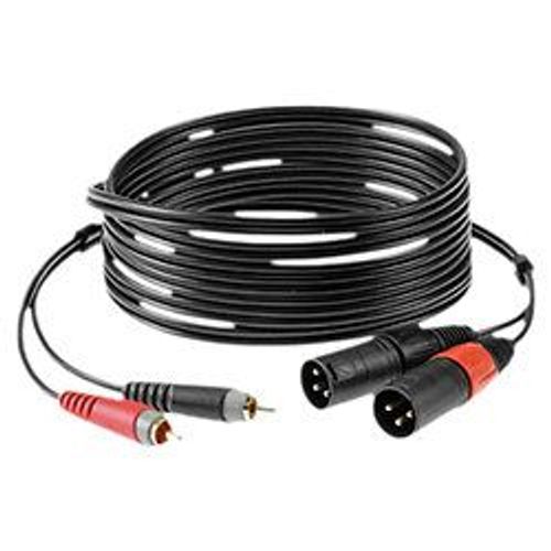 Câble bretelle adaptateur XLR mâle / RCA 2m KLOTZ