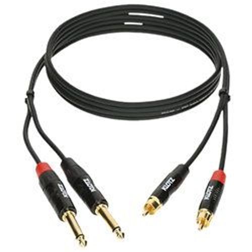 Câble bretelle adaptateur MiniLink PRO Jack 6.35mm / RCA 6m KLOTZ
