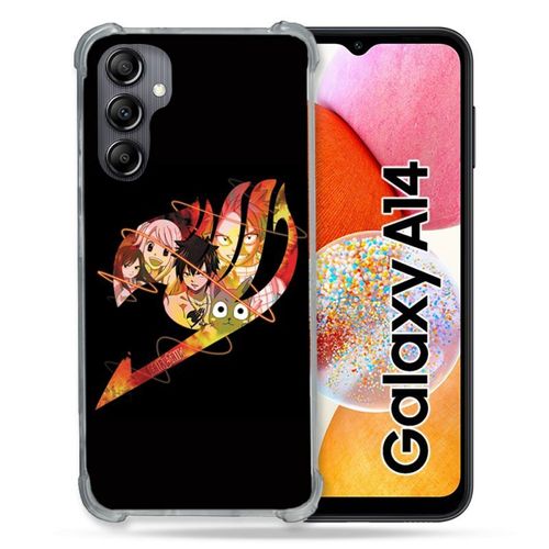 Coque Renforcée Pour Samsung Galaxy A14 4g / 5g Manga Fairy Tail Logo Noir