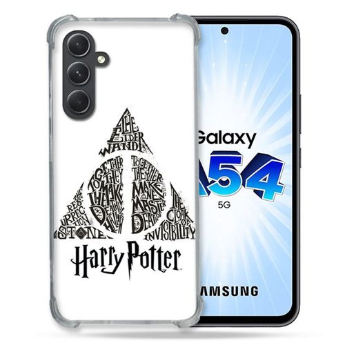 Coque Renforcée Pour Samsung Galaxy A54 5g Harry Potter Hollows Triangle Blanc