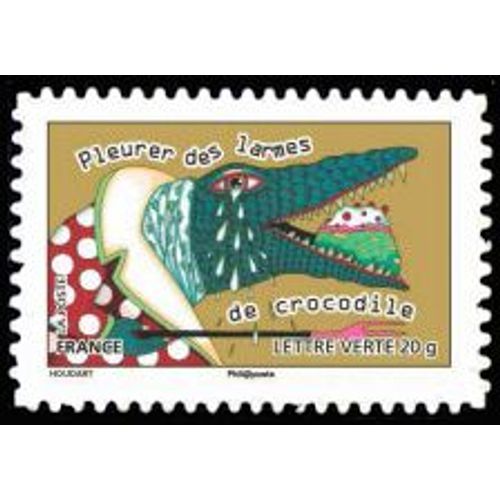 Timbre France 2013 Oblitéré - Pleurer Des Larmes De Crocodile - Yt Adhésif - N° 792