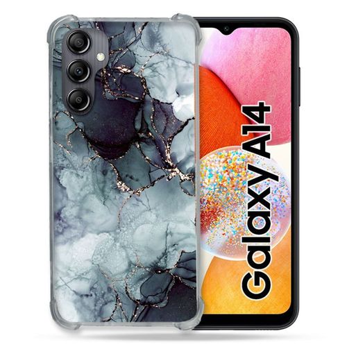 Coque Renforcée Pour Samsung Galaxy A14 4g / 5g Texture Marbre Gris