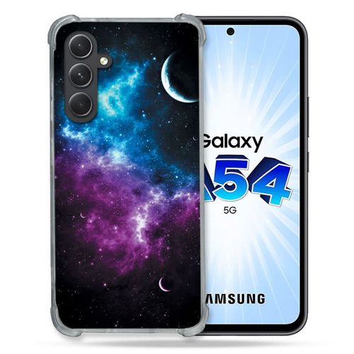 Coque Renforcée Pour Samsung Galaxy A54 5g Univers Bleu Violet